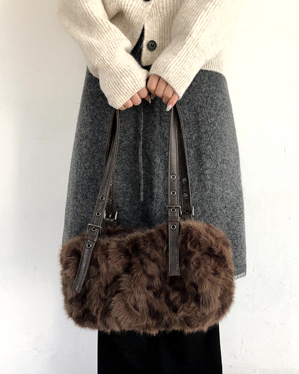 レオパード柄ファーショルダーバッグ | ファッション通販サイト NUGU