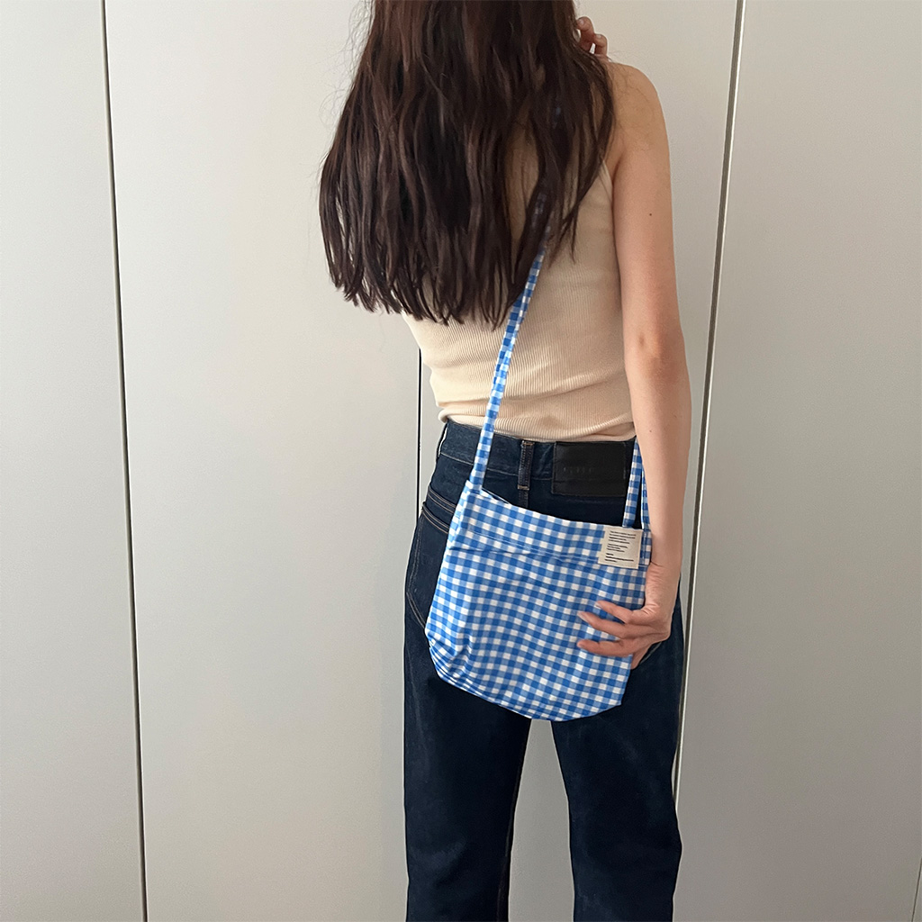 SS25 チェック ショルダーバッグ セール】【UNISEX】チェック柄ショルダーバッグ（ショルダー