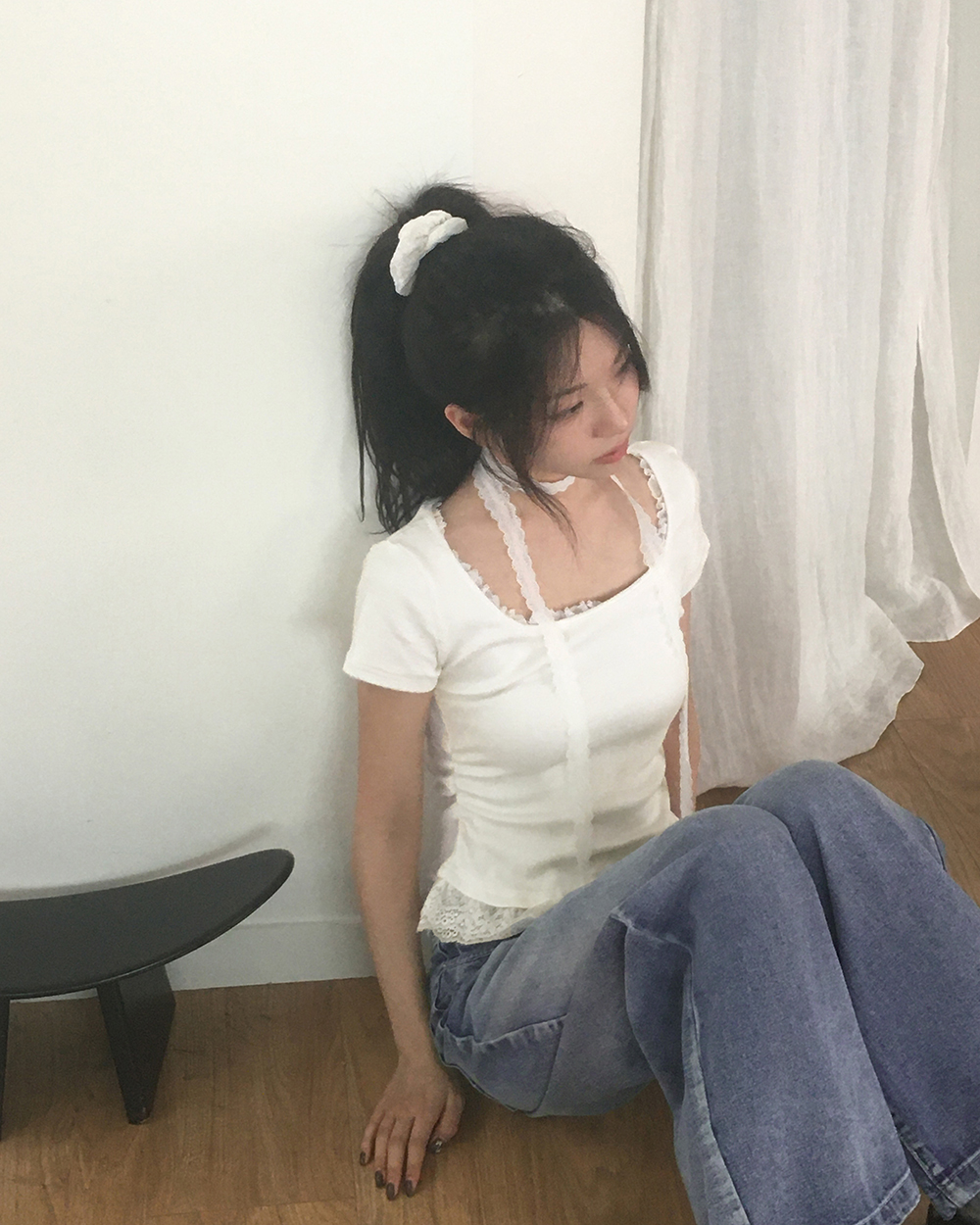 レースフリルペンダント半袖Tシャツ | ファッション通販サイト NUGU