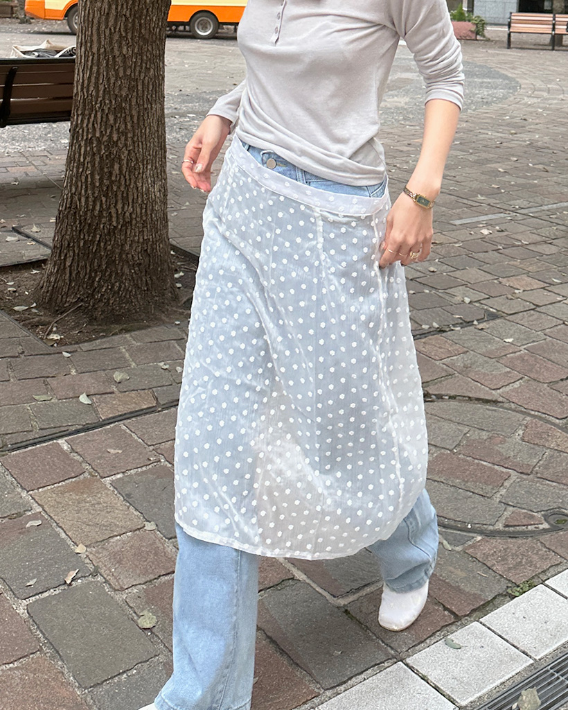 フラワーシースルースカート | ファッション通販サイト NUGU