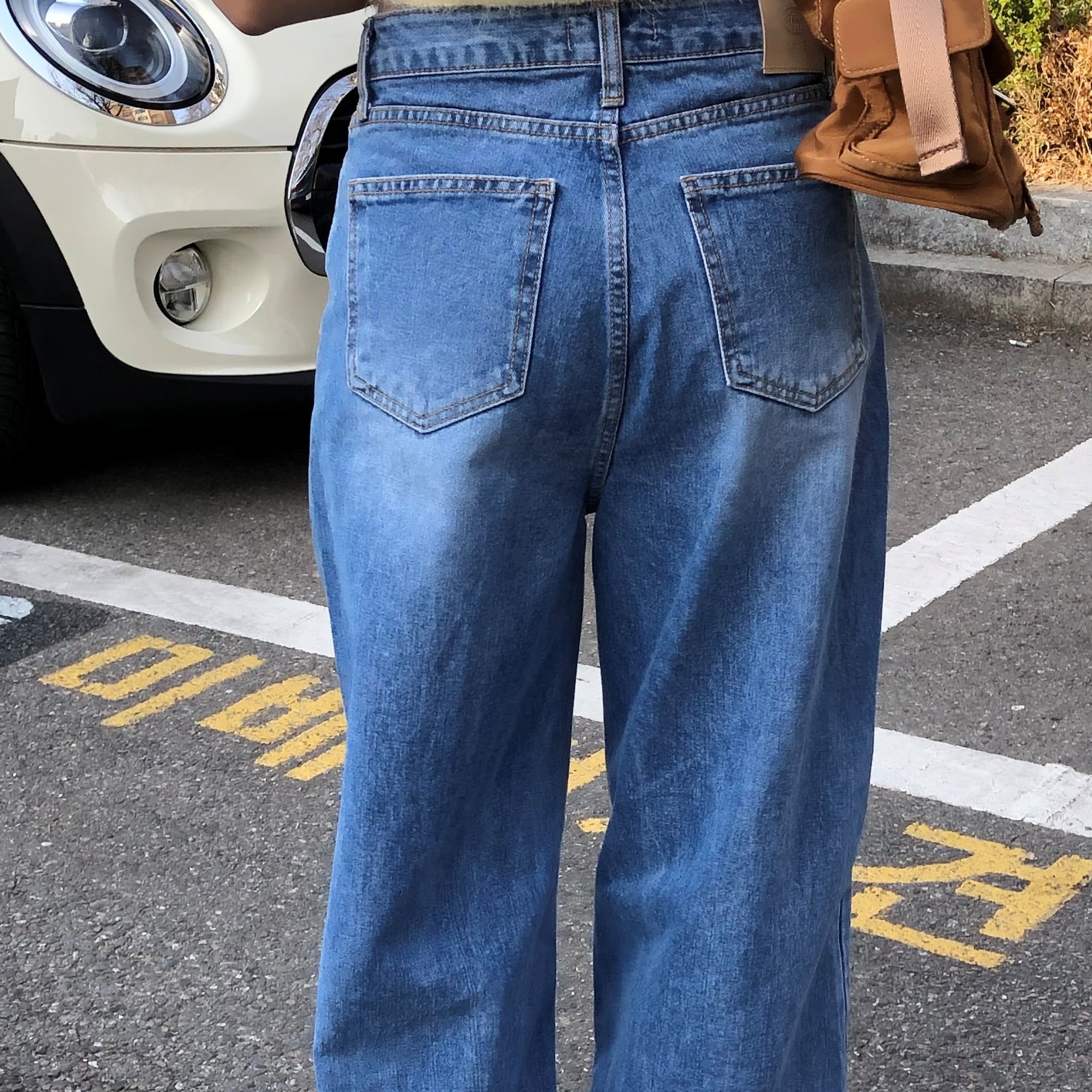 ウォッシュロングワイドデニムパンツ | ファッション通販サイト NUGU