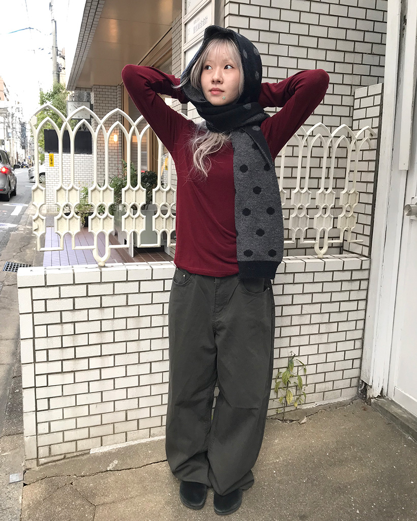 ピンストライプワイドコットンパンツ | ファッション通販サイト NUGU