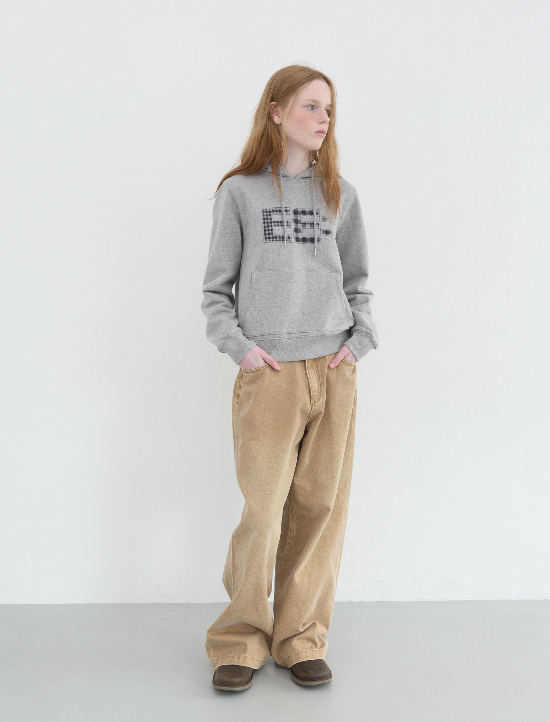 Pixel Logo Hoody (Grey) | ファッション通販サイト NUGU