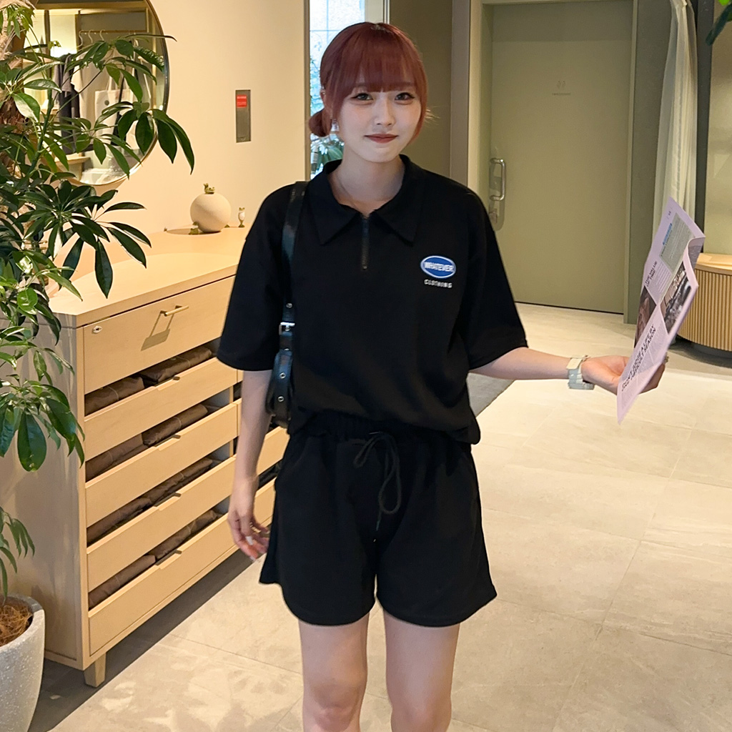 ステッチTシャツハーフパンツセットアップ | ファッション通販