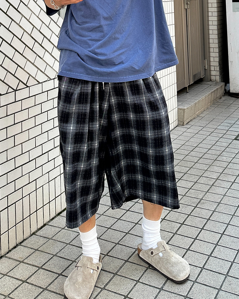 チェック柄バミューダパンツ | ファッション通販サイト NUGU