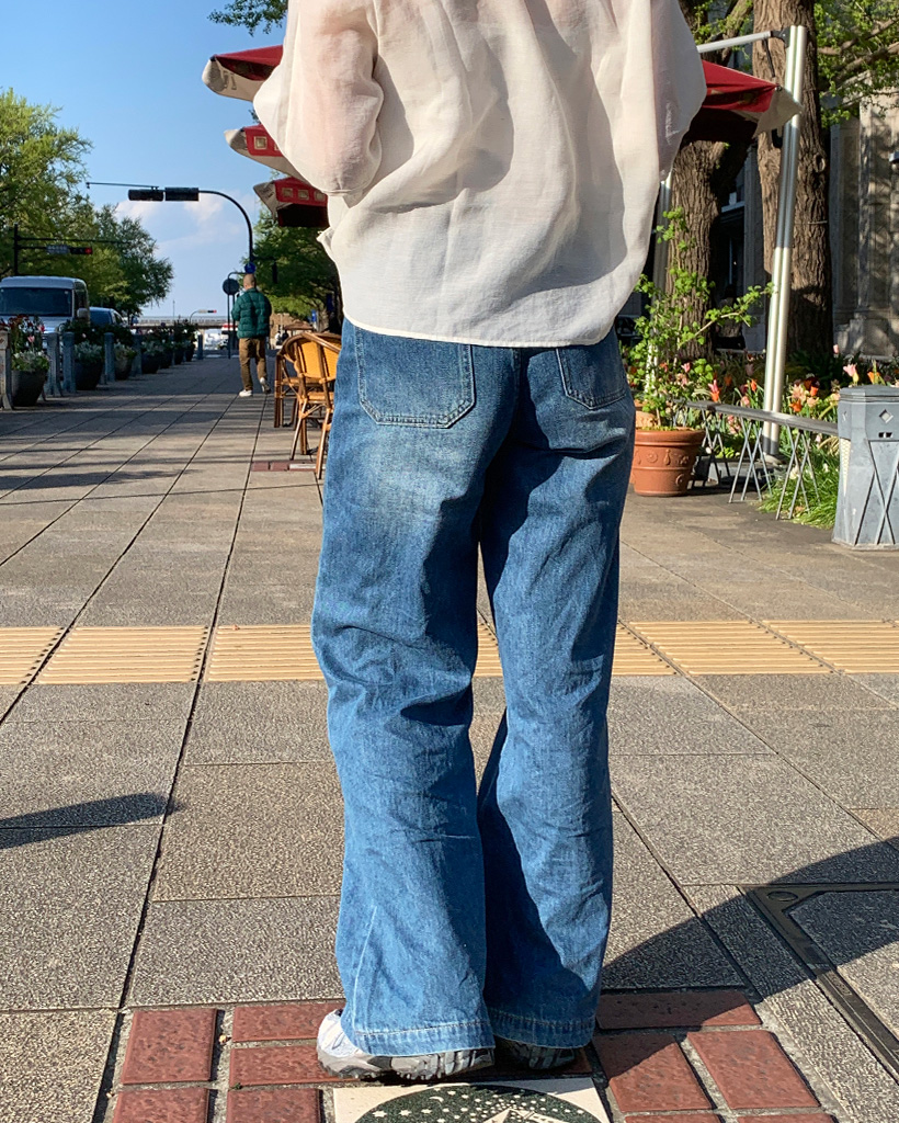 フロントポケットワイドデニム | ファッション通販サイト NUGU