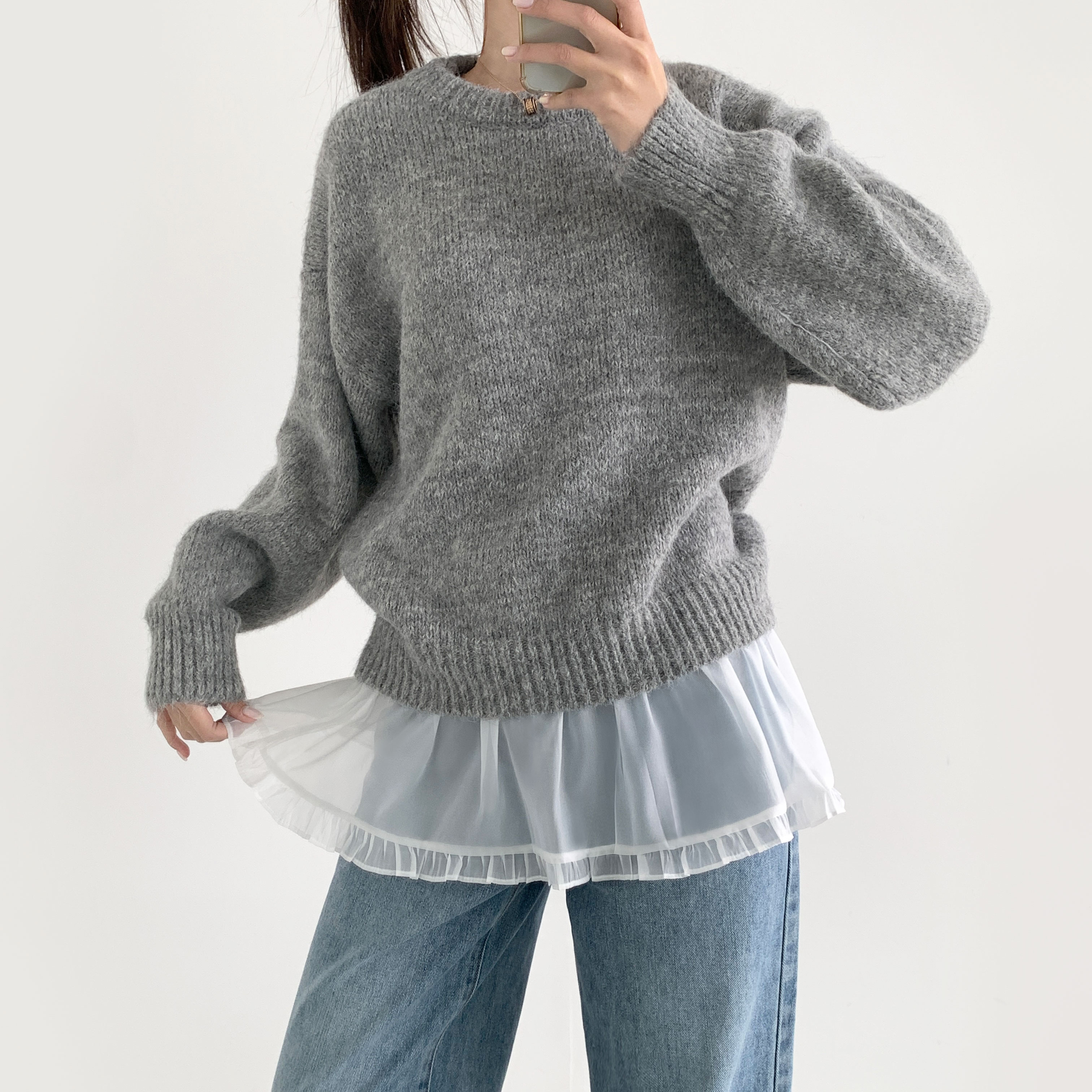 レイヤードシースルーフリルスカート | ファッション通販サイト NUGU