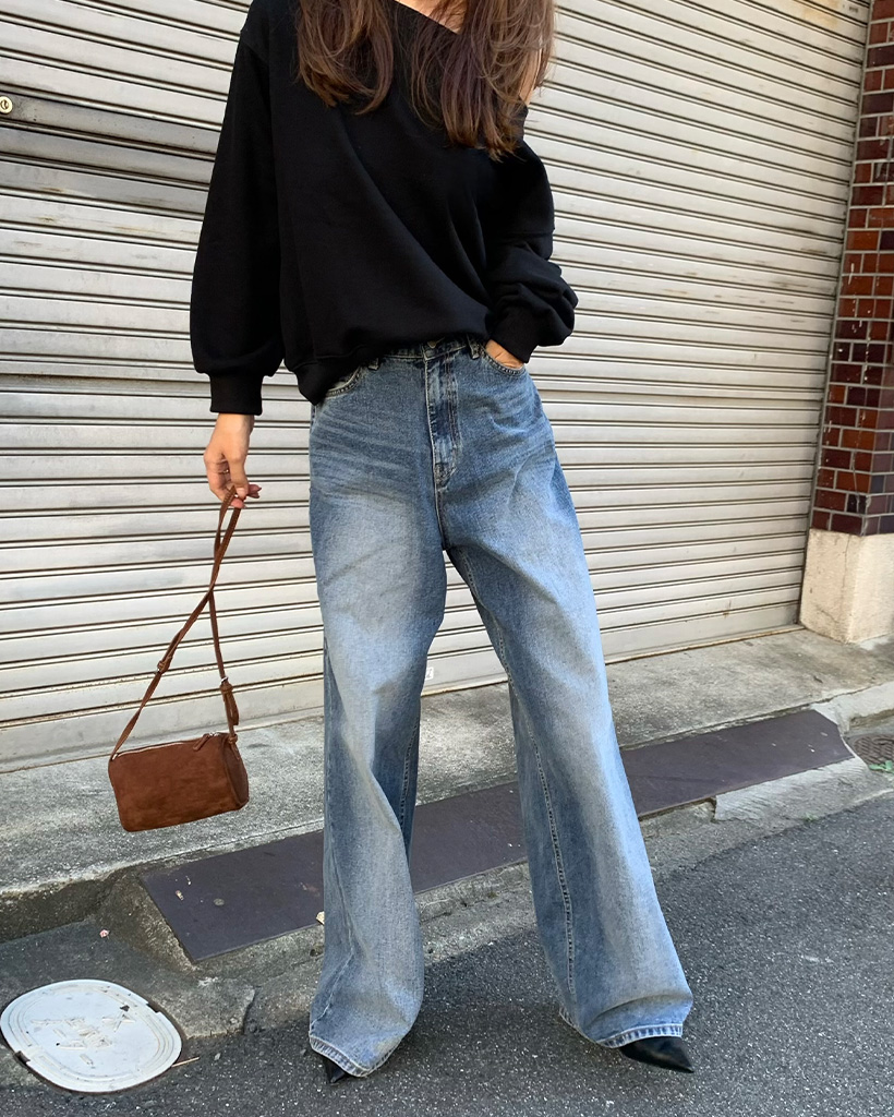 新品 nugu ヴィンテージブーツカットデニムパンツ NUGU klee サイドカット デニムパンツ S 新品 ヴィンテージブーツ