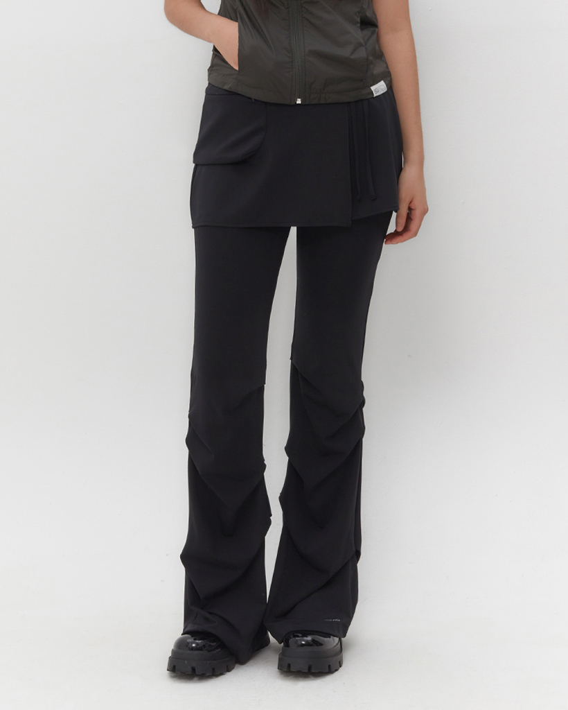 ●FLARE UP● 5cargo Flare Pants FL234Black FL-234_Black 5.cargo Flare Pants (FL-234_Black) | ファッション通販サイト NUGU
