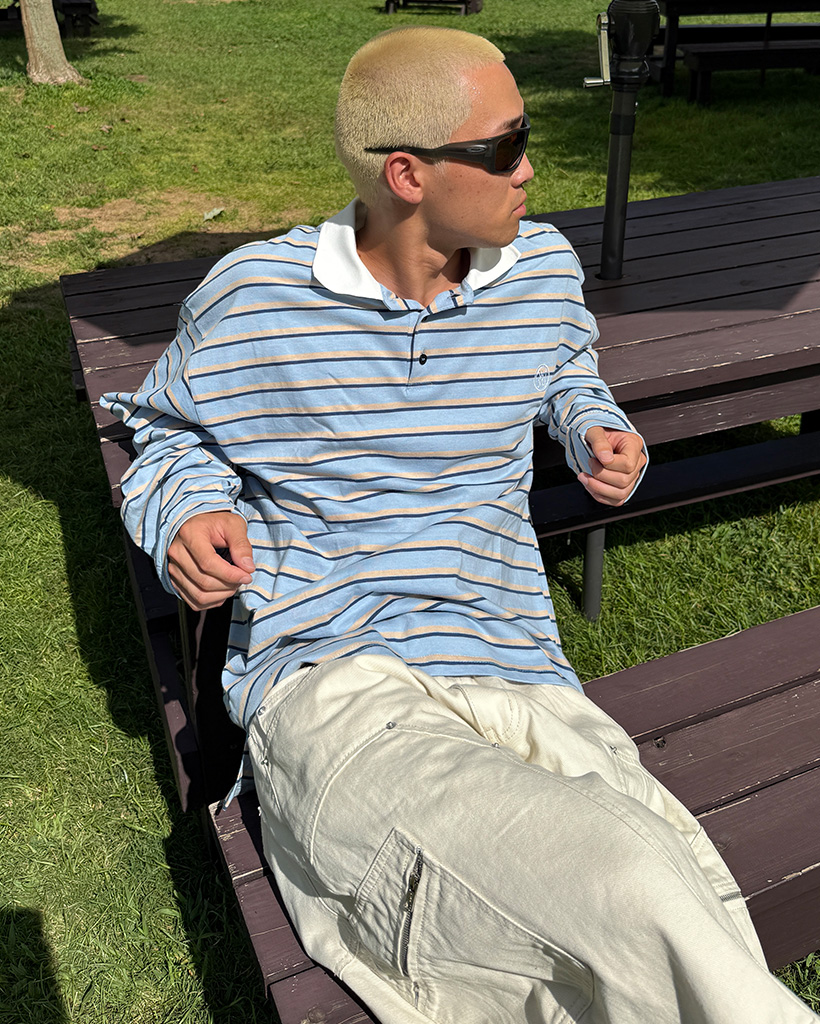 ラグビーカラーロングスリーブTシャツ | ファッション通販サイト NUGU