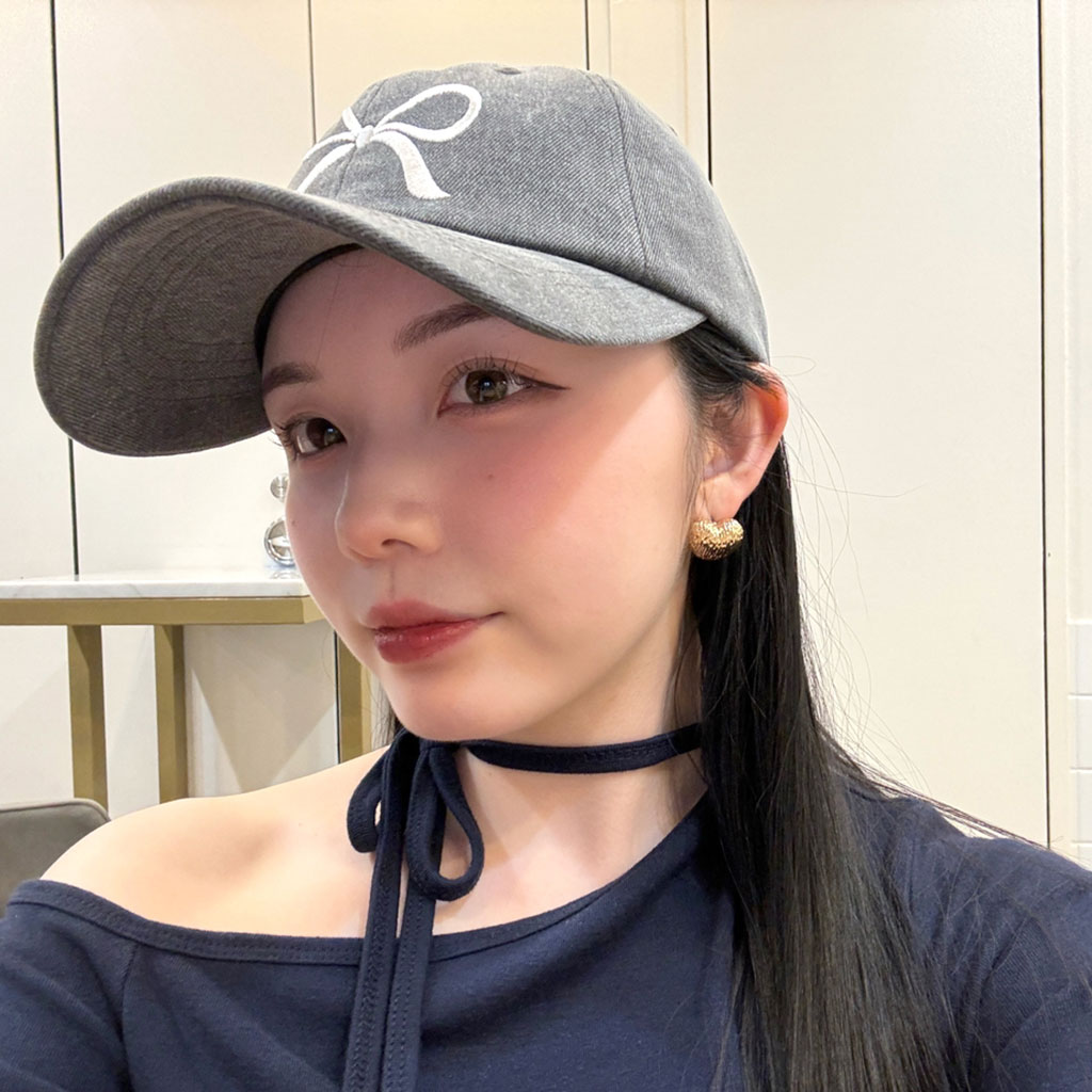 リボン刺繍キャップ | ファッション通販サイト NUGU