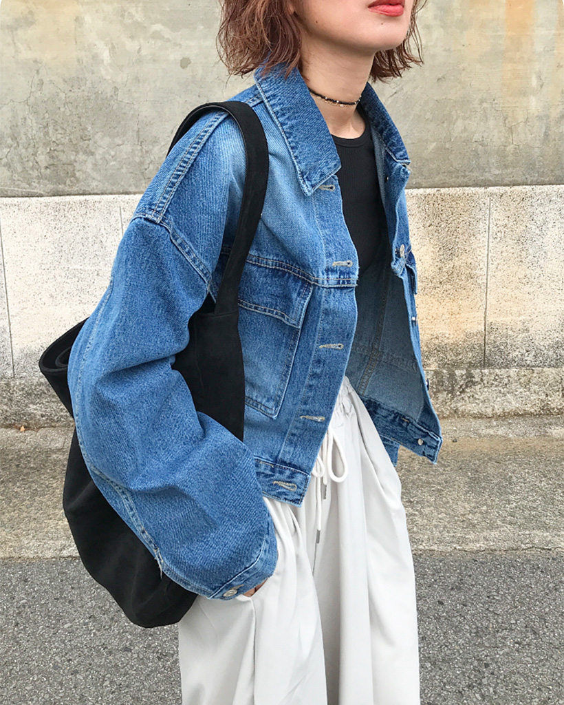 クロップドデニムジャケット | ファッション通販サイト NUGU