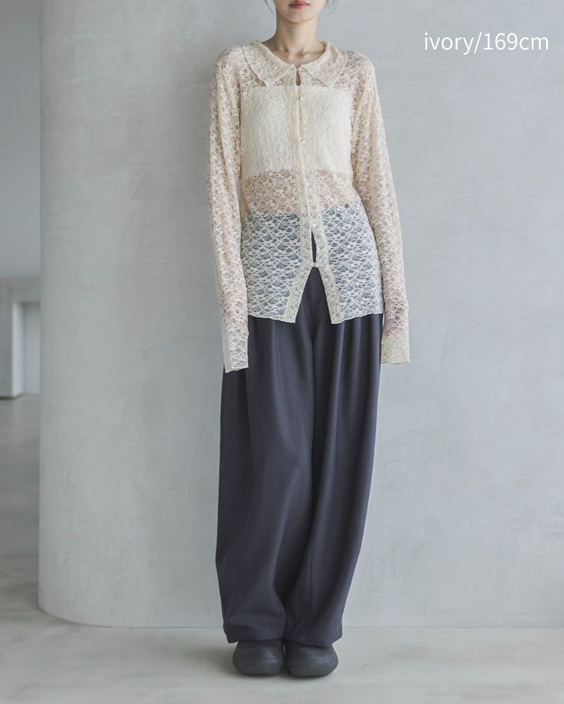 襟付レースカーディガン | ファッション通販サイト NUGU