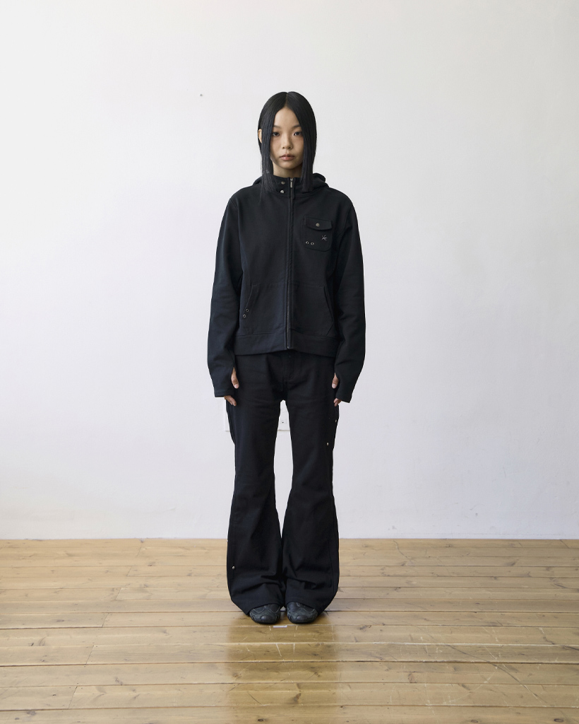 TCM easy pocket hooded zip-up (black) | ファッション通販サイト NUGU