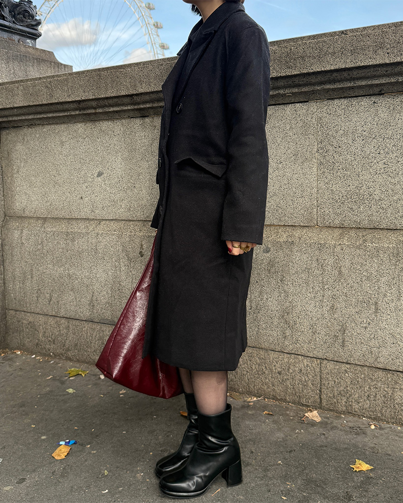 ダブルブレストロングコート | ファッション通販サイト NUGU