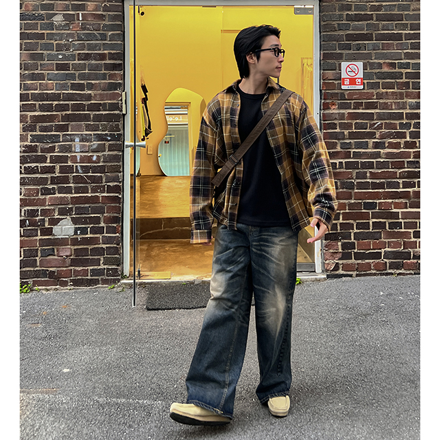 【TWN】★送料・関税込★トリガーウォッシュワイドデニムパンツ ウォッシュワイドデニムパンツ | ファッション通販サイト NUGU