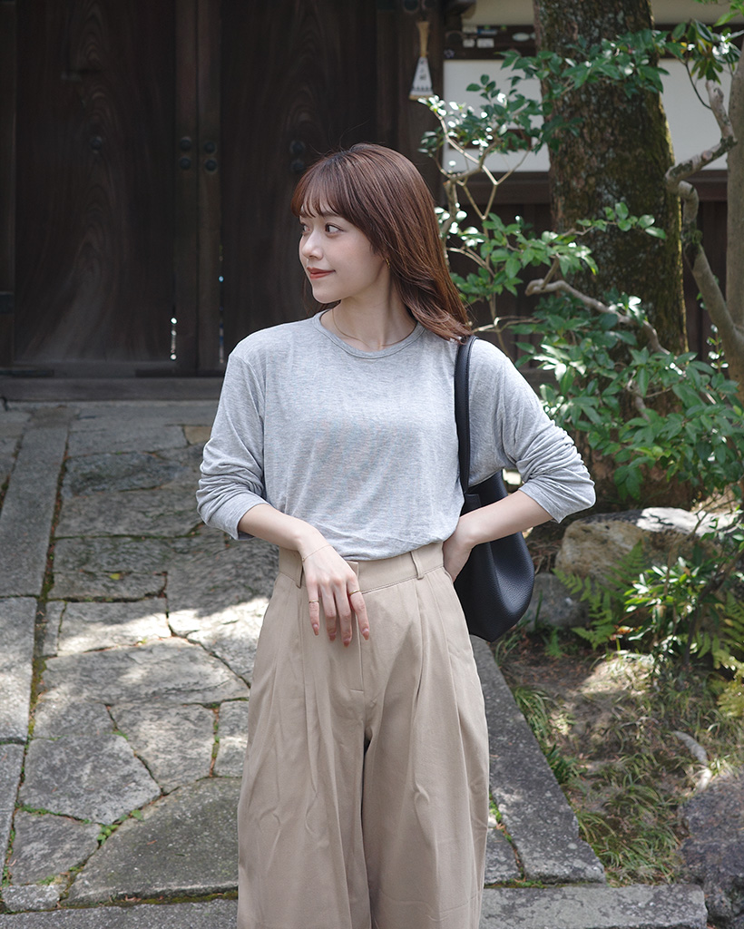 カジュアル ストレート パンツ 2色 ダブルタック 韓国 夏 nr9502 92a8ef594e38fadc3c7340809e89df