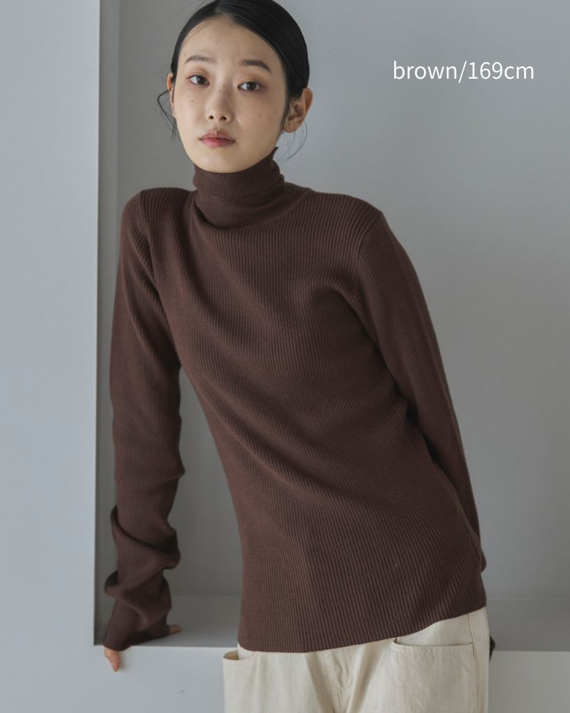 新品☆ハイネックハンドニット ハンドウォッシャブル】ベーシックハイネックニット | ファッション