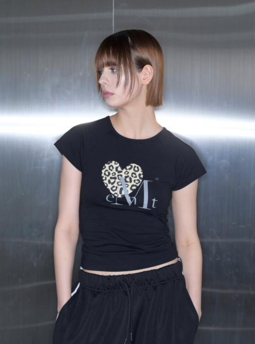 SIERRA LEOPARD HEART HALF T UNISEX (2Color)