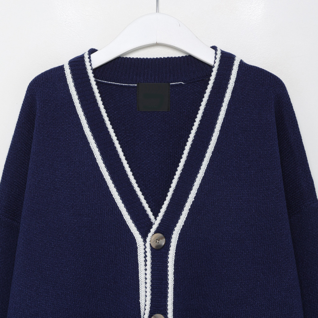 ラインVネックカーディガン | ファッション通販サイト NUGU