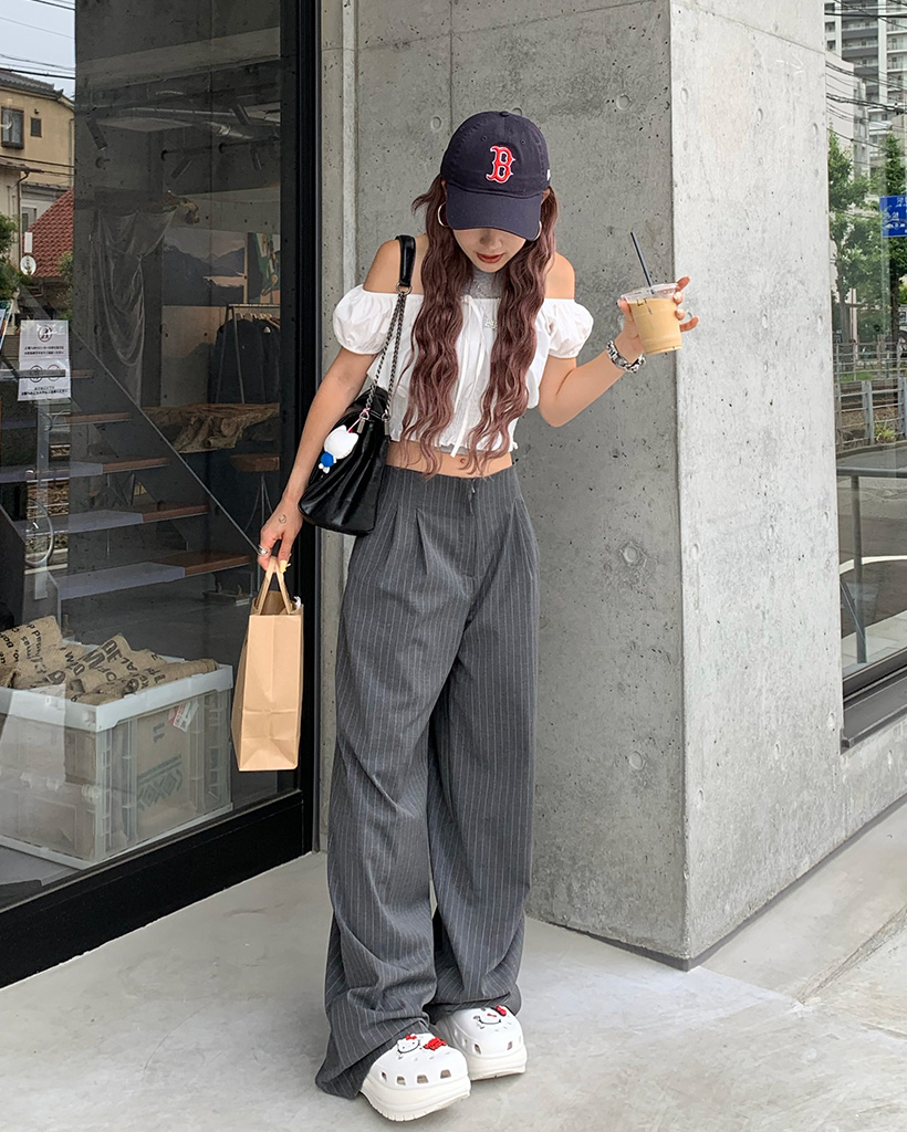 HUECLOSET (ヒュー)★ ビジョン ワイド スラックス S HUE(ヒュー) スラックス(メンズ) - 海外通販のBUYMA