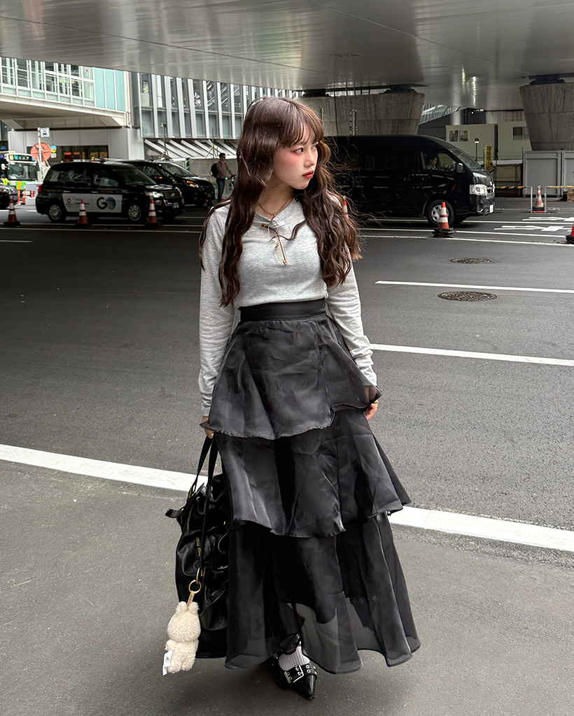 h.naoto SEVEN サイドシャーリングロングスリーブカットソー サイドシャーリングロングスリーブTシャツ | ファッション通販サイト NUGU