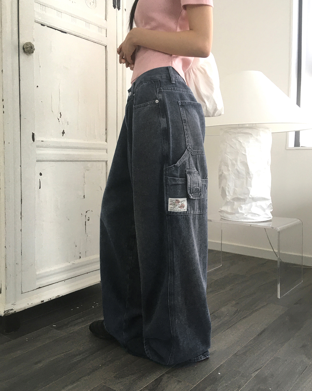 original]カーペンターデニムパンツ | ファッション通販サイト NUGU