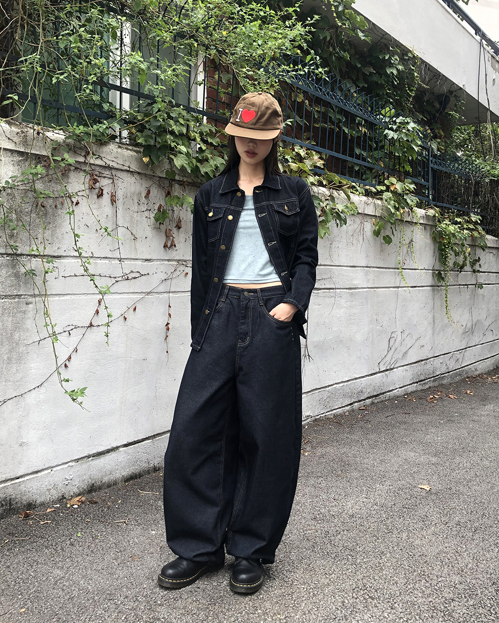 Ponpoko様　　新品タグ付き SOLNI ソルニ　プリントワイドデニム M Ponpoko様 新品タグ付き SOLNI ソルニ プリントワイドデニム M