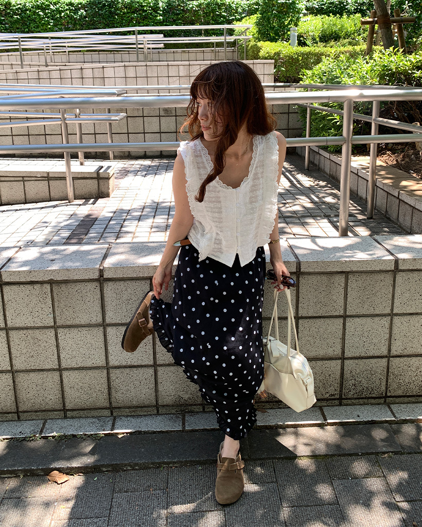 ILLIGO イリゴ ドット スカート ILLIGO イリゴ ドット スカート