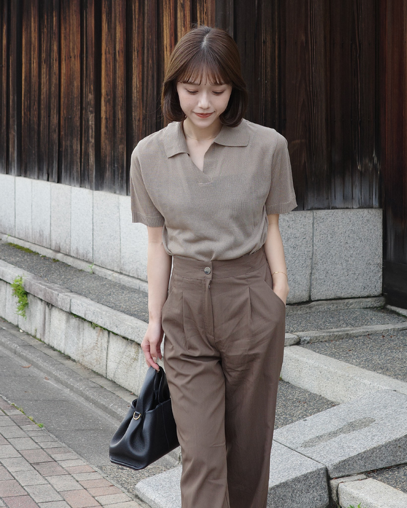 ハーフスリーブカラーニット | ファッション通販サイト NUGU