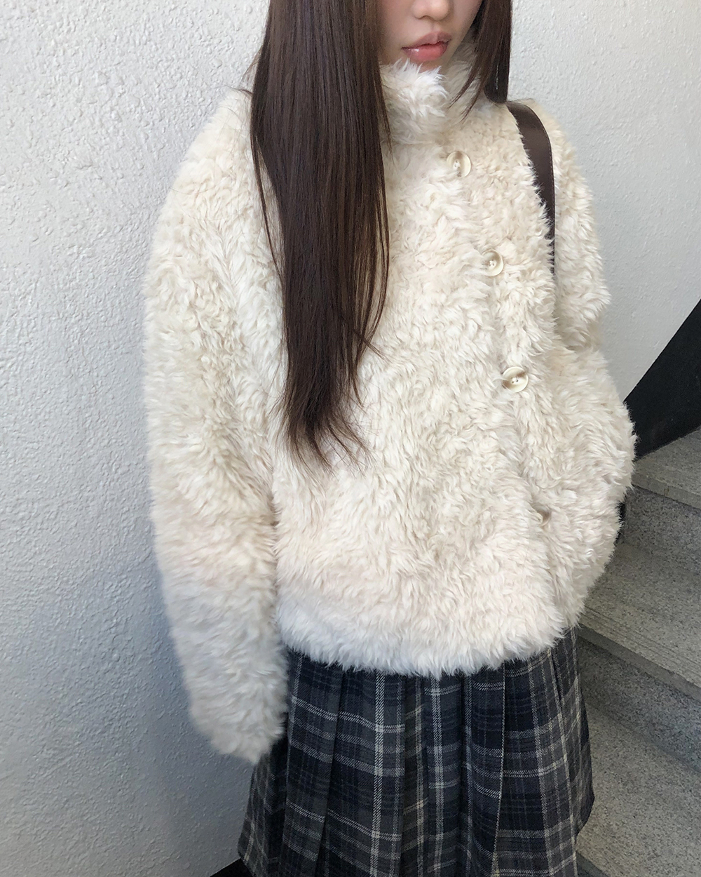 ハイネックヴィンテージファージャケット | ファッション通販サイト NUGU