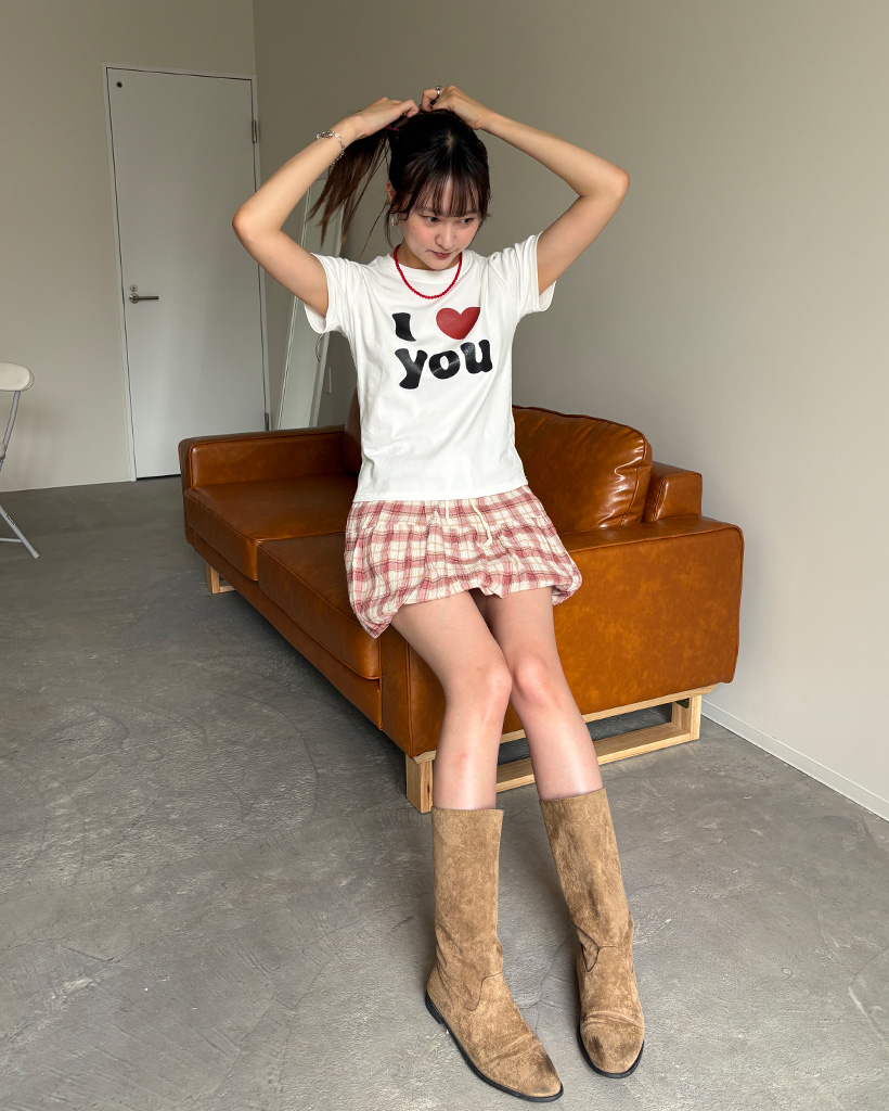 チェックバルーンミニスカート | ファッション通販サイト NUGU