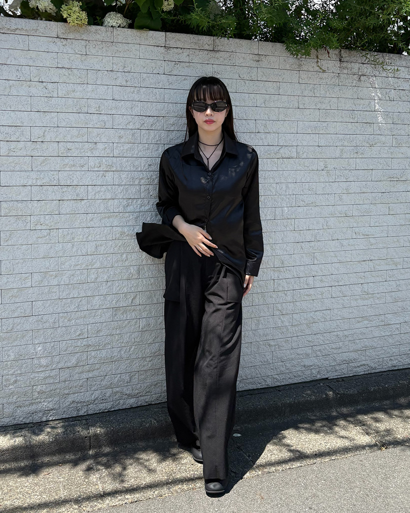 サテンシャツ | ファッション通販サイト NUGU