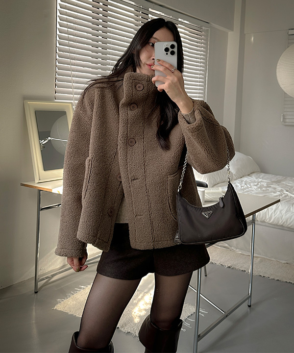 ハイネックボアムートンジャケット | ファッション通販サイト NUGU