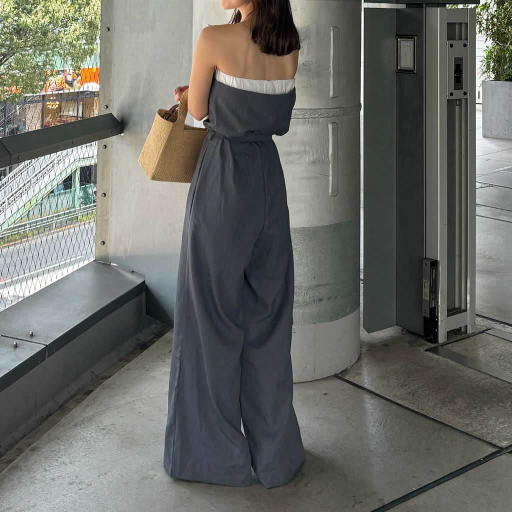 チューブトップオールインワン | ファッション通販サイト NUGU