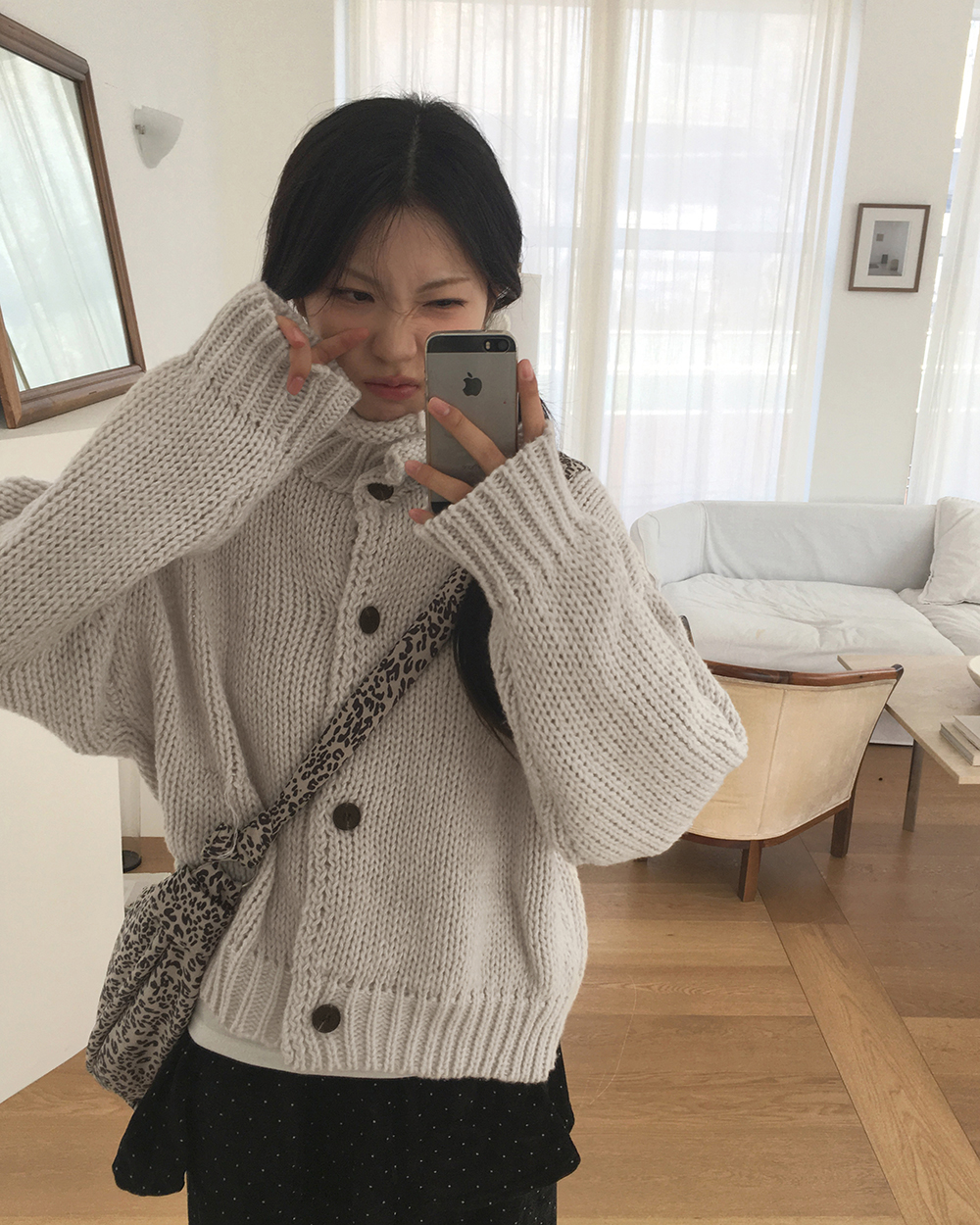 ハイネックボタンニットカーディガン | ファッション通販サイト NUGU