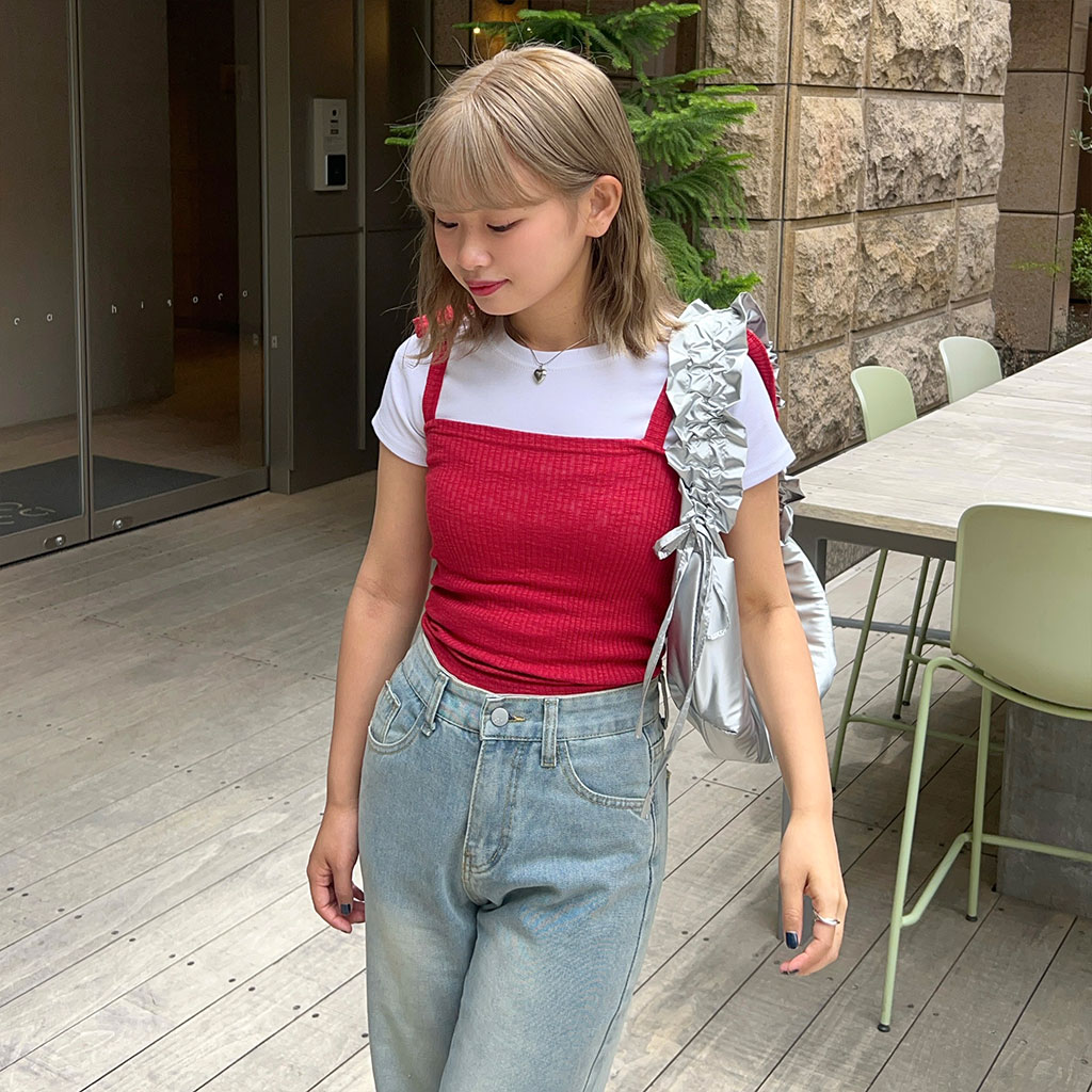 keina rita ribon strap tops ケイナリタ KEINA RITA リボンストラップ