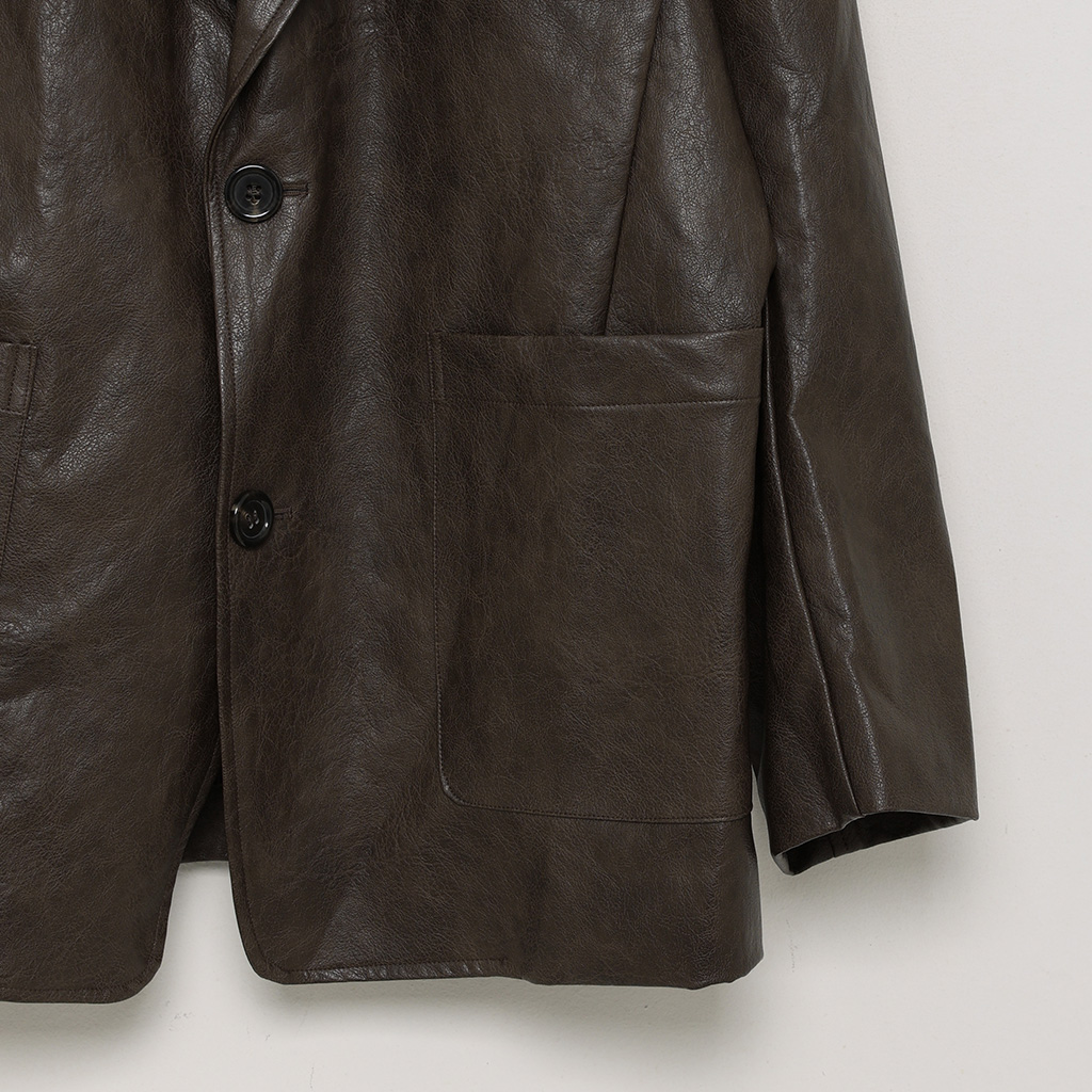 フェイクレザーブレザージャケット | ファッション通販サイト NUGU