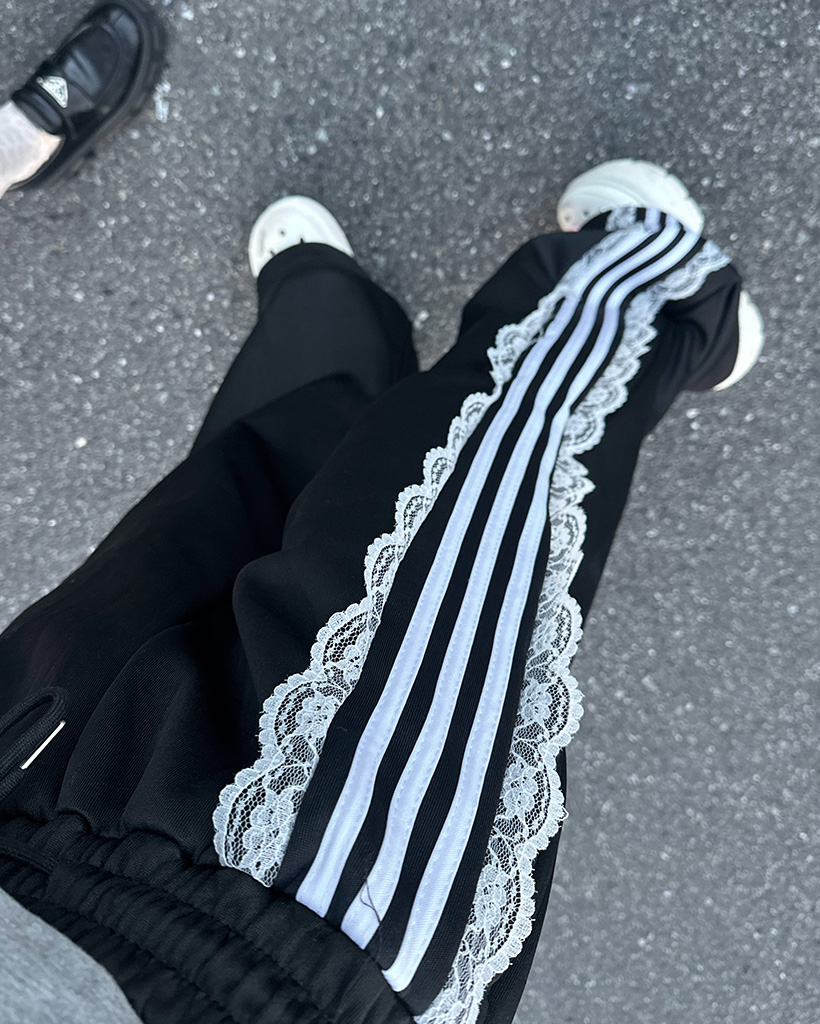 フリルラインスウェットパンツ | ファッション通販サイト NUGU