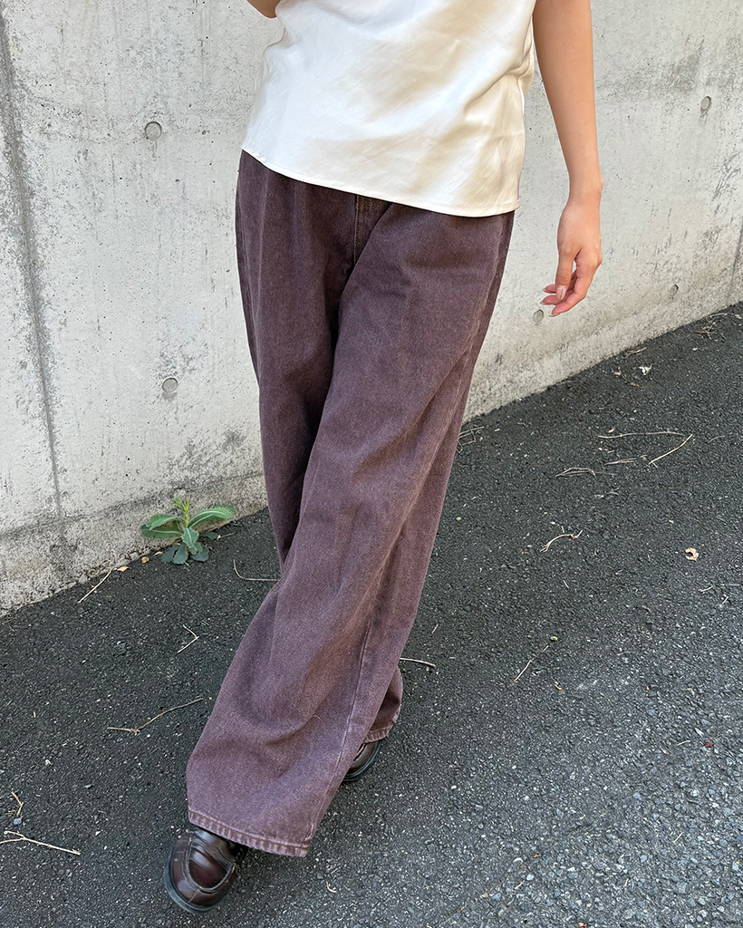 ブラウンデニムパンツ | ファッション通販サイト NUGU