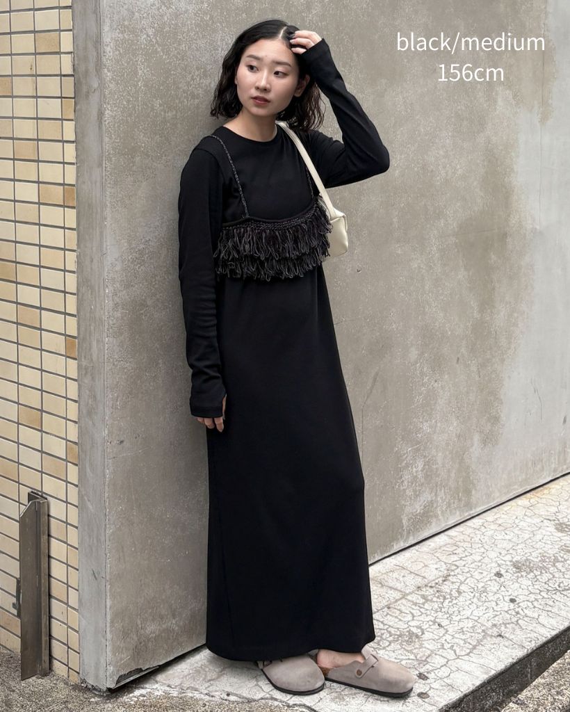 PLEATS PLEASE 襟付きノースリーブロングワンピース 黒　サイズ2 PLEATS PLEASE 襟付きノースリーブロングワンピース 黒 サイズ2 PLEATS