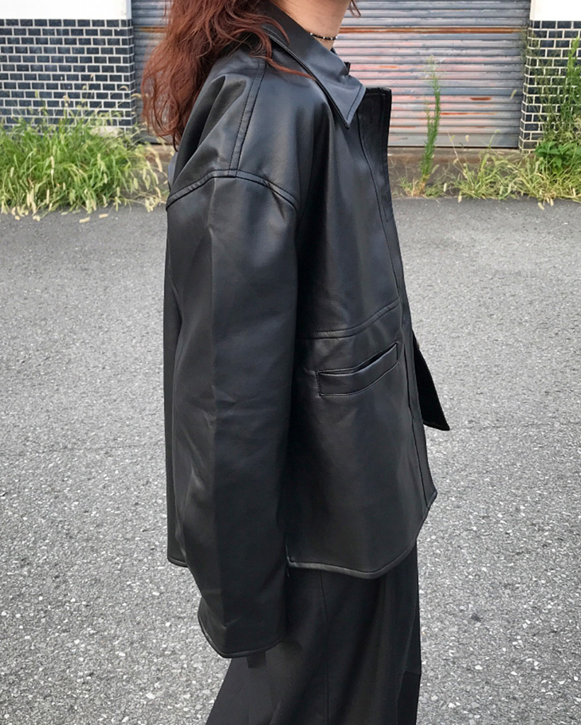 NorthGaze 黒レザージャケット ZARA］レザーバイカージャケット LIMITED EDITION (ZARA/レザー