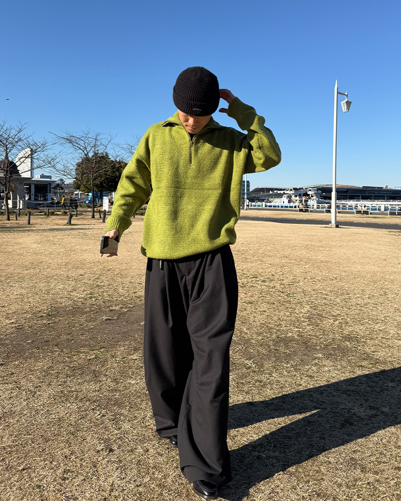 ハイネックハーフジップニット | ファッション通販サイト NUGU