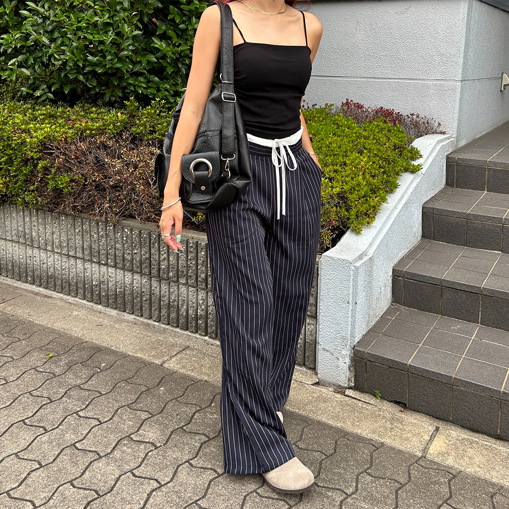 ユニークストライプスラックス | ファッション通販サイト NUGU