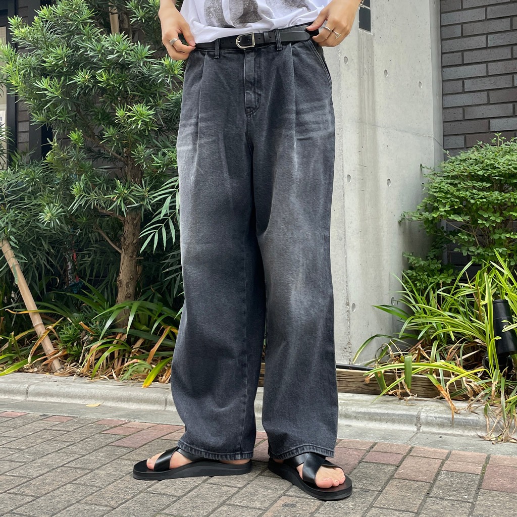 THEORIES デニム 36 ダークグレー theories-plaza-jeans-washed-