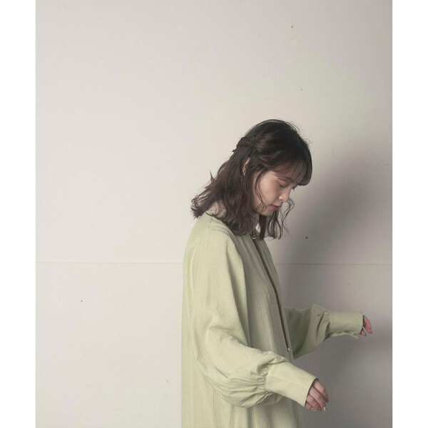 オリジナルシャツワンピース(ライトグリーン) | ファッション通販