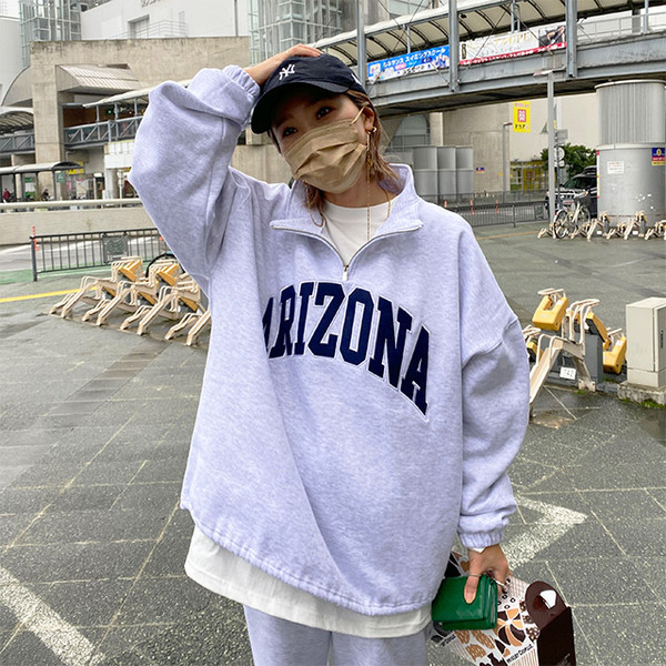 ARIZONAハーフジップスウェット | ファッション通販サイト NUGU