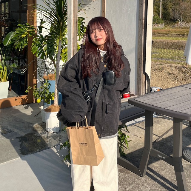 (ユニセックス) フードデニムジャンパー