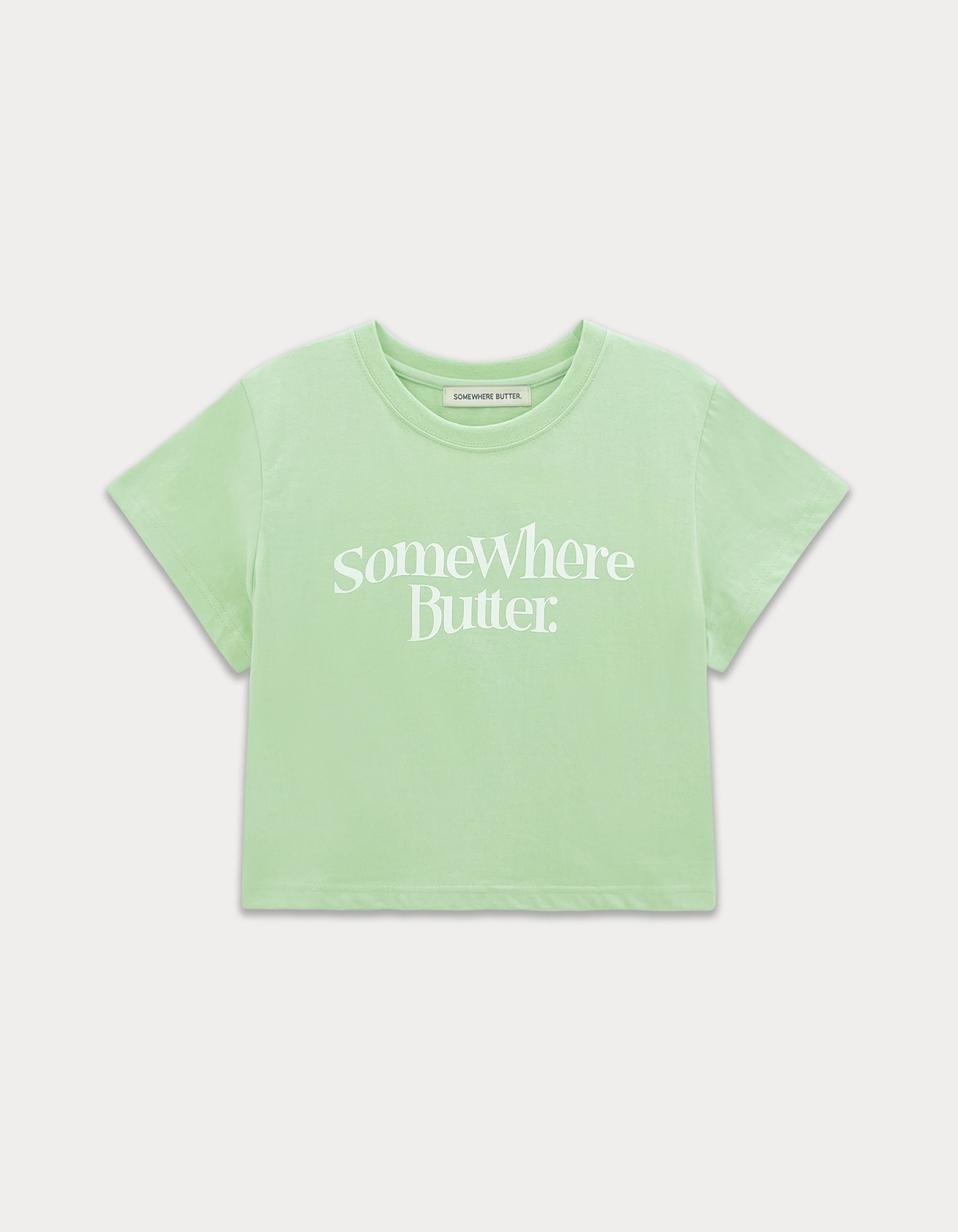 Wave Logo Crop Top - Mint