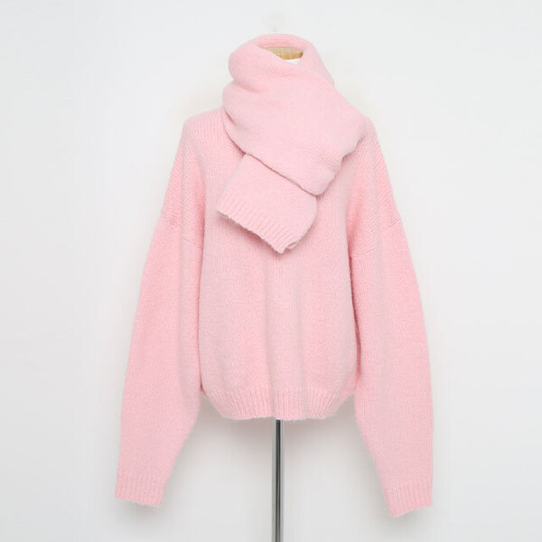 ORIGINAL) アルパカマフラールーズフィットニット | ファッション通販